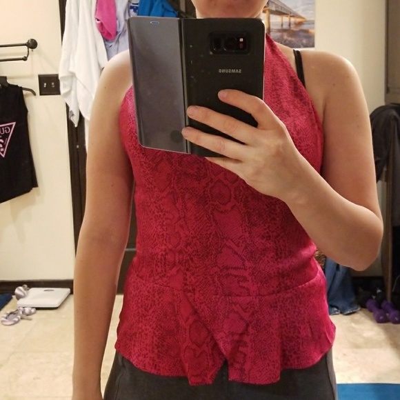 Snake Print Halter Top